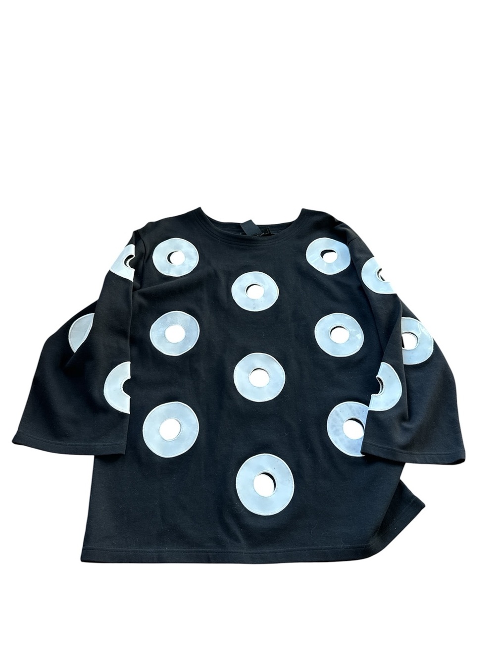 Vintage 90s Andrea Jovine cut out circle top size M